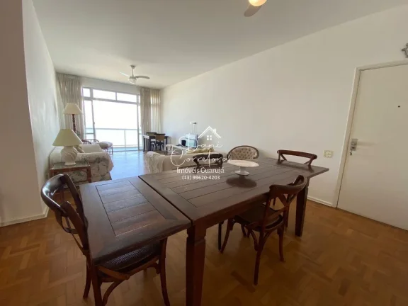 Imagem Apartamento frente mar Pitangueiras, Guarujá-SP, 3 quartos, 1 suíte, 2 salas, 3 banheiros, 1 vaga, 160m²!
