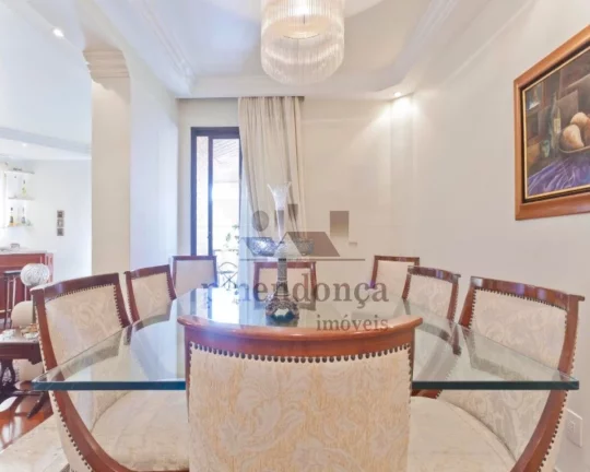 Imagem Apartamento amplo com living para 3 ambientes, terraço com vista livre, lavabo, 3 suítes com armá...