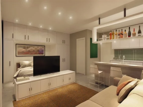 Imagem Apartamento para locação em Santo André-SP, Jardim Jamaica: 2 quartos, 1 banheiro, 1 vaga, 48m²