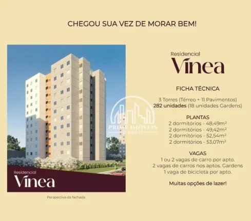 Imagem Apartamento com 2 dormitórios à venda, 49 m² por R$ 340.000,00 - Parque Carolina - Jundiaí/SP