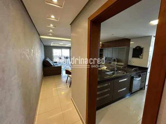 Imagem Apartamento mobiliado no Centro de Cambé com 95m², 3 quartos (1 suíte), sacada com churrasqueira, piscina, salão de festas e baixo condomínio!