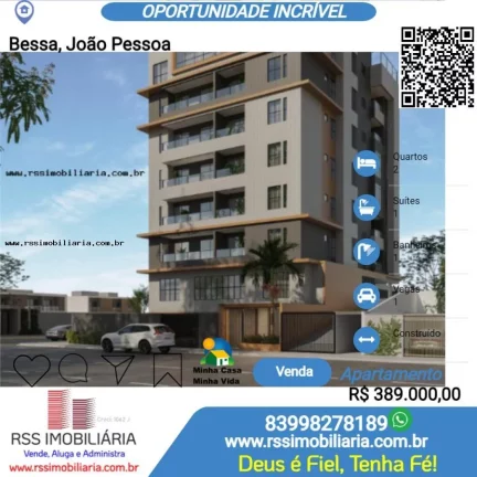 Apartamento com 2 Quartos á venda no Bessa, João Pessoa/PB