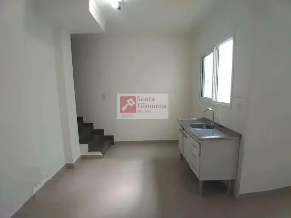 Imagem Cobertura para Venda em Santo André, Vila Alice, 2 dormitórios, 1 suíte, 3 banheiros, 1 vaga