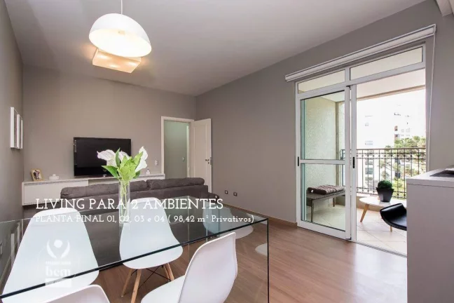 Imagem Apartamento 98 m² com sacada, 3 quartos sendo 1 suíte à venda por R$ 822.000 - Alto da Glória - Curitiba/PR