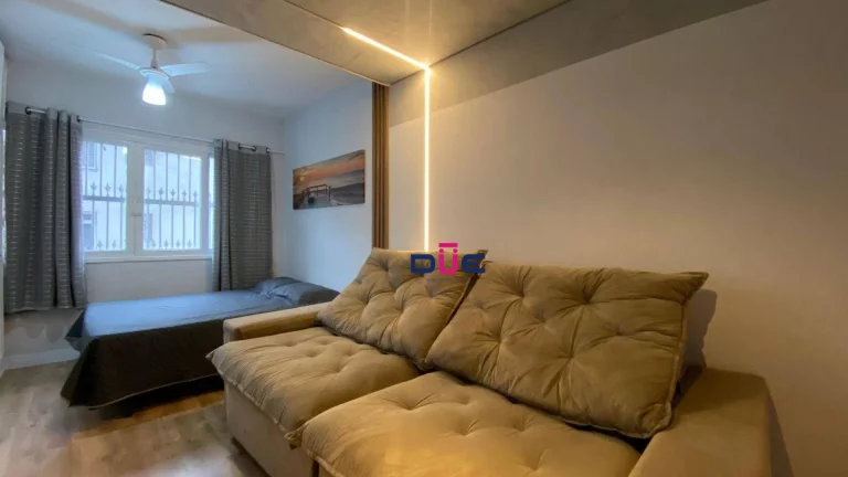 Imagem Apartamento à venda, 30 m² por R$ 215.000 - Centro - São Vicente/SP