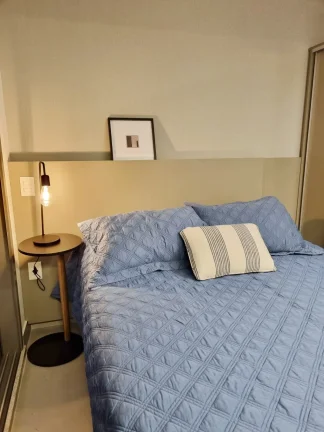Imagem Apartamento 24M², 1Q, 1 Banheiro, Academia, Churrasqueira, Espaço Gourmet, Coworking, Coliving, Lavanderia Coletiva, Rooftop, Fechadura Eletrônica.