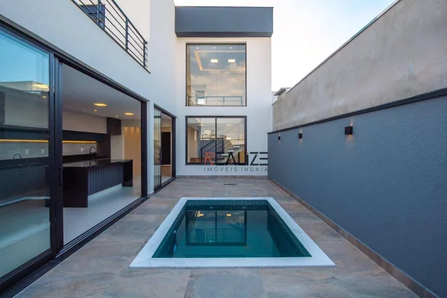 Imagem Sobrado moderno com 3 dormitórios e escritório à venda, 222 m² por R$ 1.550.000 - Condomínio Park Gran Reserve - Indaiatuba/SP