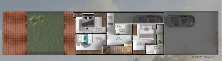 Imagem Casa Duplex, 03 Quartos, 01 Suite, Area Gourmet, 02 Vagas de Garagem, Praia do Morro, Guarapari - ES