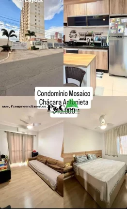 Imagem Apartamento para Venda em Limeira, Chácaras Antonieta, 2 dormitórios, 1 banheiro, 1 vaga