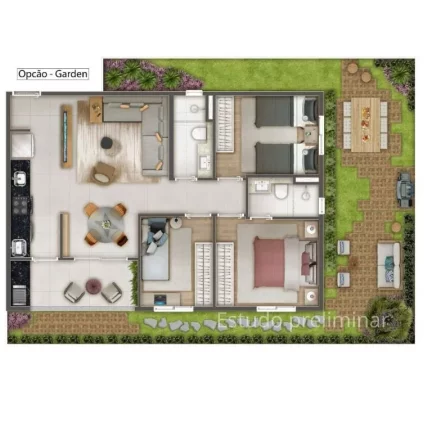 Imagem Apartamento com 3 dormitórios à venda, 64 m² por R$ 410.000,00 - Jardim Modelo - Suzano/SP