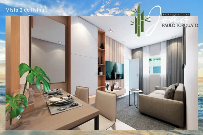 Imagem Casa em Condomínio à Venda na Quietude, Praia Grande-SP: 2 Quartos, 1 Sala, 1 Banheiro, 62,20 m² de Área