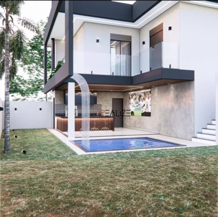 Imagem Casa moderna com 3 suítes à venda, 192 m² por R$ 1.790.000 - Condomínio Park Gran Reserve - Indaiatuba/SP