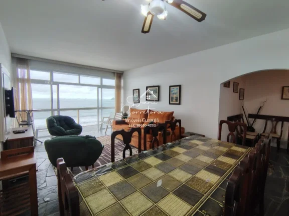Imagem Apartamento frente mar total Pitangueiras, Guarujá-SP: 3 quartos, 2 suítes, 2 salas, 4 banheiros, 1 vaga de garagem, 170m².