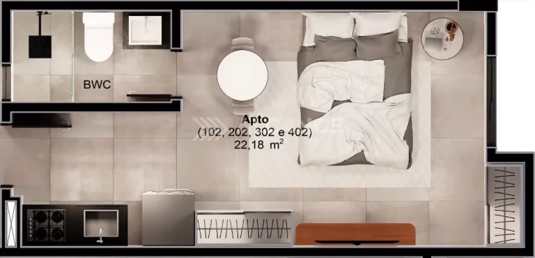 Imagem Apto- 2 Quartos- 1 Suite- 54,86m² - Intermares, Cabedelo/PB