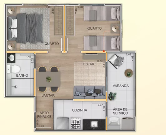 Imagem APARTAMENTO RESIDENCIAL em São Paulo - SP, Colônia (Zona Leste)