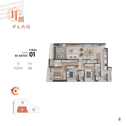 Imagem Apartamento para Venda em Curitiba, Cristo Rei, 3 dormitórios, 3 suítes, 4 banheiros, 2 vagas
