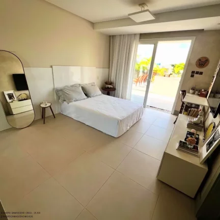 Imagem Vila de Abrantes: Casa de Luxo à Venda em Condomínio Fechado - 4 Quartos, 4 Suítes, 2 Salas - Camaçari-BA - 298m²