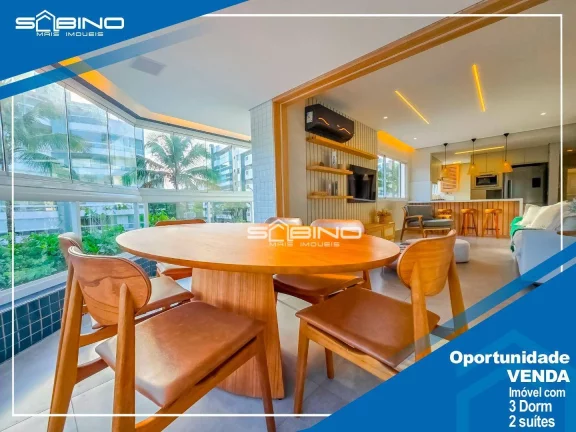 Imagem Apartamento Pé na Areia à venda em Riviera - no Edifício Torino, com 3 dormitórios 2 suítes 114m²
