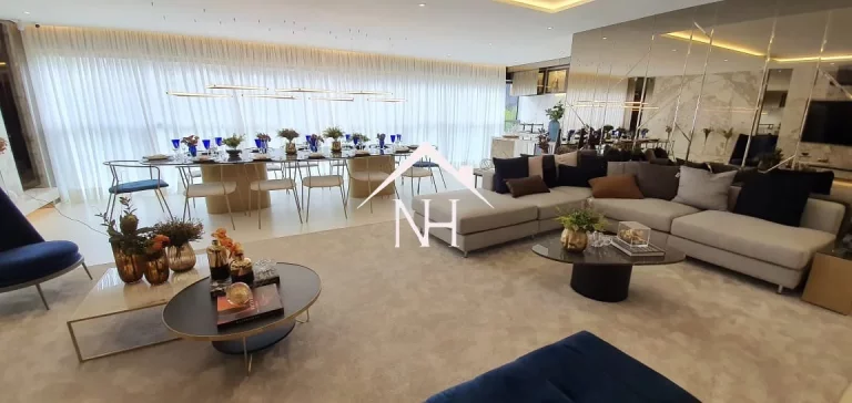 Imagem apartamento 165m, 3 suítes, suíte master, hall privativo, varanda gourmet, 2 vagas, Espaço gourmet, Lounge Bar, Brinquedoteca, Piscina adulto, deck