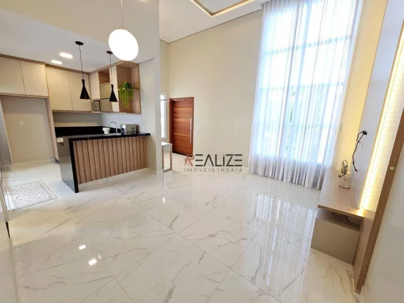 Imagem Casa moderna com 3 dormitórios à venda, 156 m² por R$ 1.800.000 - Condomínio Próximo ao Parque Ecológico - Indaiatuba/SP