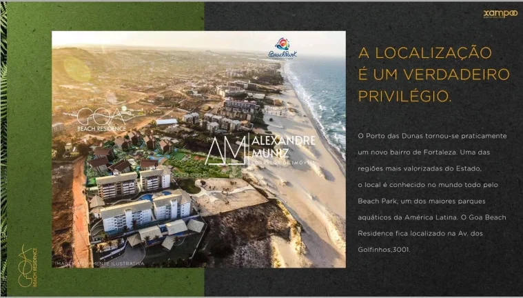 Imagem Goa Beach Residence, apartamentos no Porto das Dunas, Aquira-CE.