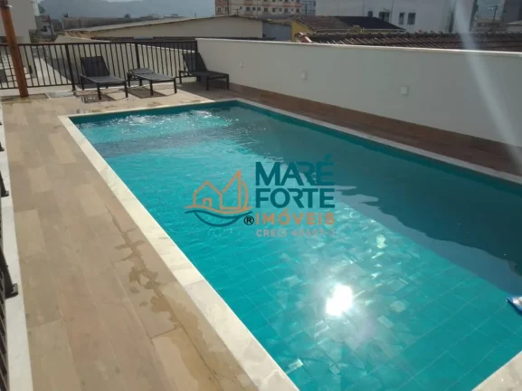 Imagem Linda Cobertura no Centro de Ubatuba com Vista parcial para o Mar e Vista Para Serra