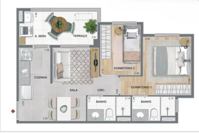 Imagem Apartamento em Santo Amaro - São Paulo SP