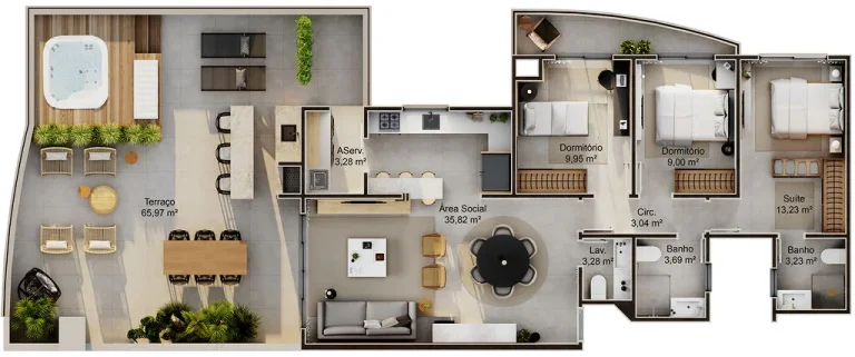 Imagem Apartamento 2 Dormitórios para venda em Florianópolis - SC