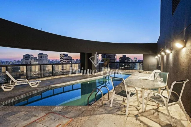 Imagem Flat disponível para venda no Hotel Slaviero Essential São Paulo Moema, com 26m², 1 dormitório e 1 vaga