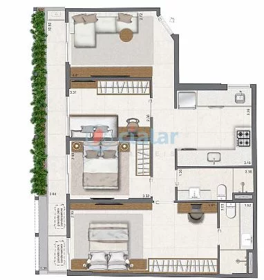 Imagem Apartamento à venda 3 Quartos 1 Suite 1 Vaga 83.27M Leblon Rio de Janeiro - RJ | Paradís Imagem Apartamento à venda 3 Quartos 1 Suite 1 Vaga 83.27M Leblon Rio de Janeiro - RJ | Paradís