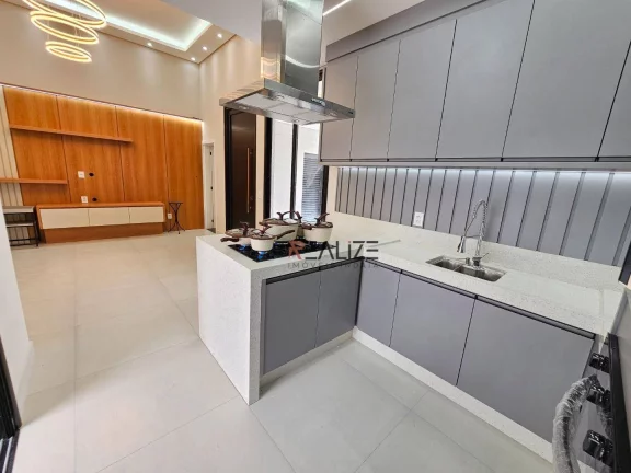 Imagem Casa moderna e planejada em todos os ambiente, 3 suítes à venda por R$ 1.300.000 - Condomínio Fechado - Indaiatuba/SP