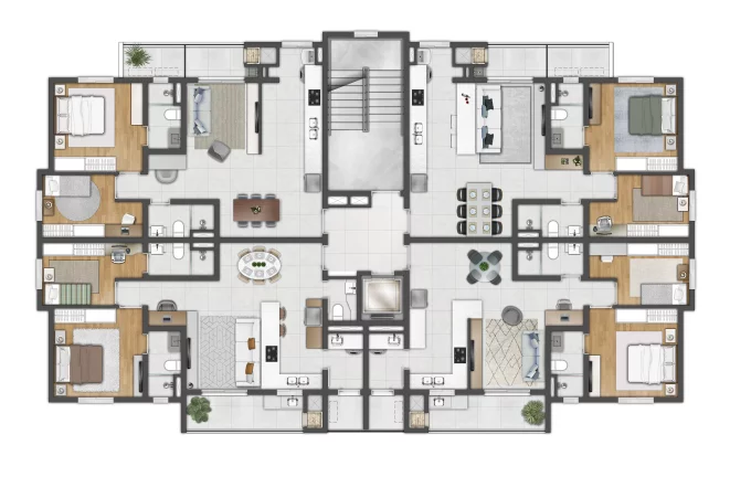 Imagem Apartamento de 2 quartos sendo 1 suíte no Bairro Centenário- Sapiranga