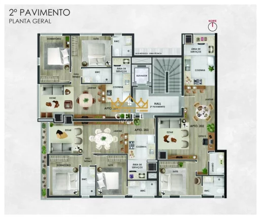 Imagem Apartamento com 2 Dormitorio(s) localizado(a) no bairro Planalto em Gramado / RIO GRANDE DO SUL Ref.:1436