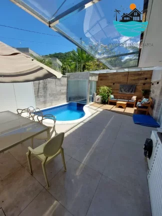 Imagem Casas para Alugar Temporada Juquehy - (Canto direito) pertinho da praia, 5 suítes, piscina aquecida, sauna, máx. 14 pessoas | Juquehy Imobiliária
