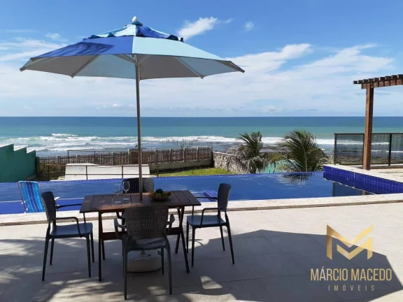 Imagem Casa pé na areia com 4 suítes à venda, 225 m² por R$ 2.700.000 - Taíba - São Gonçalo do Amarante/CE