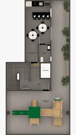 Imagem Lançamento Especial Residencial Du Bosque em Pinhais - Apartamento de luxo à venda com 3 quartos / 1 suite no Centro