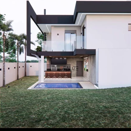 Imagem Casa moderna com 3 suítes à venda, 192 m² por R$ 1.790.000 - Condomínio Park Gran Reserve - Indaiatuba/SP
