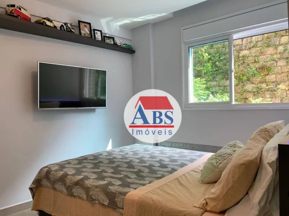 Imagem Apartamento Porteira Fechada com 1 dorm à venda, 42 m² por R$ 383.000 - Marapé - Santos/SP a três quadras da praia