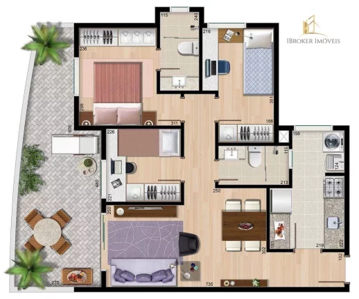Imagem Apartamento Garden com 3 quartos à venda, 61 m² por R$ 535.000 - Portão - Curitiba/PR