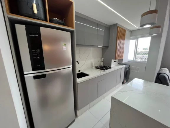 Imagem Apartamento todo mobiliado com 42 m², oferece conforto com seus 2 dormitórios, sala, cozinha e ban...