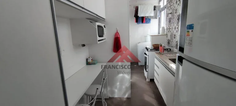 Imagem Apartamento com varanda sala quarto no centro todo montado e com porteira fechada,vaga de garagem na escritu