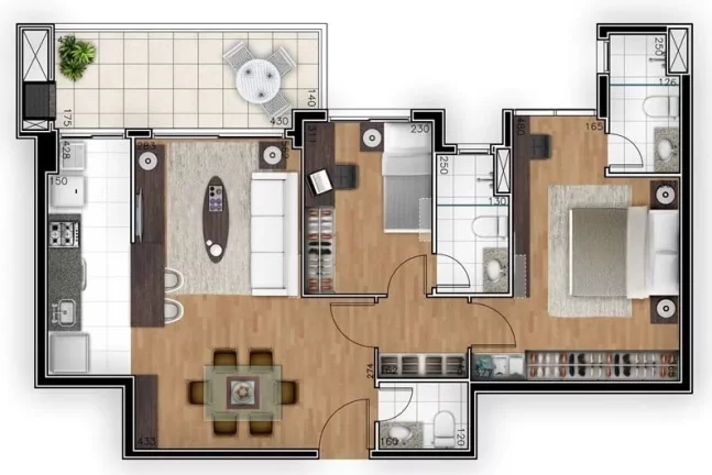 Imagem Terrasse Cadeaux - Apartamento à venda no bairro Ahú - Curitiba/PR