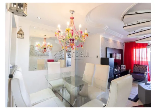 Imagem Lindíssima cobertura com 176 metros quadrados, parte inferior da cobertura conta com 3 dormitórios...