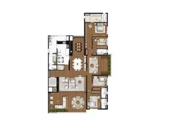 Imagem Edifício Artisan Campo Belo: 3 Bedroom Apartment for Sale in São Paulo-SP with 3 Suites, 4 Bathrooms, 2 Parking Spaces, 158.00 m²