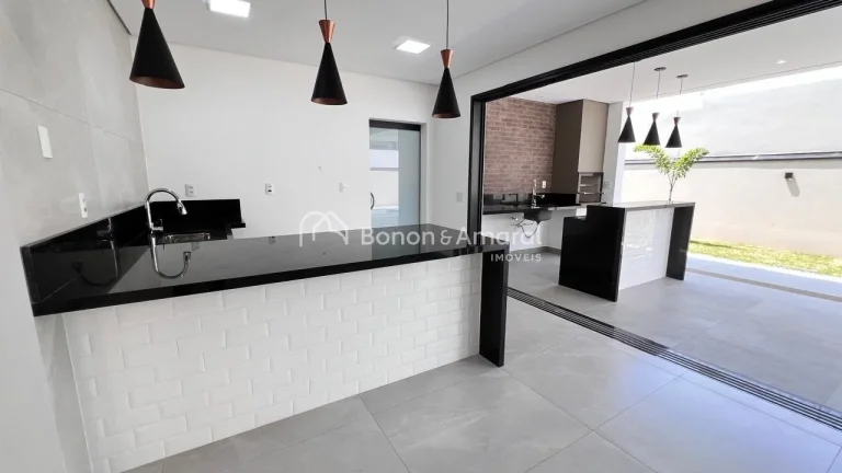 Imagem Moderna e confortável casa à venda no Residencial Mont'Alcino, recém construída. O imóvel possu...