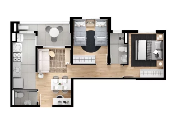 Imagem Apartamento com 2 dormitórios à venda, 53 m² por R$ 546.200,00 - Centro - Mogi das Cruzes/SP