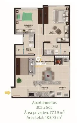 Imagem APARTAMENTO 2 DORMITÓRIOS