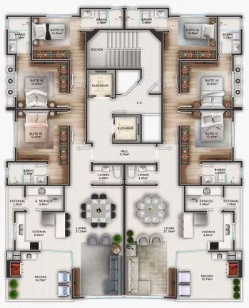 Imagem Apartamento à venda no bairro Meia Praia - Itapema/SC