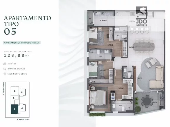 Imagem Apartamento a Venda no bairro Água Verde - Curitiba, PR