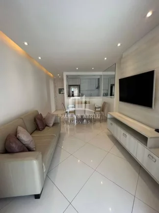 Imagem Apartamento Novo de Alto Padrão. Porteira fechada, 80m², 2 Dormitórios sendo 1 Suíte com Closet e Sacada, 2 Vagas, Totalmente mobiliado no Ruge Ramos, São Bernardo do Campo